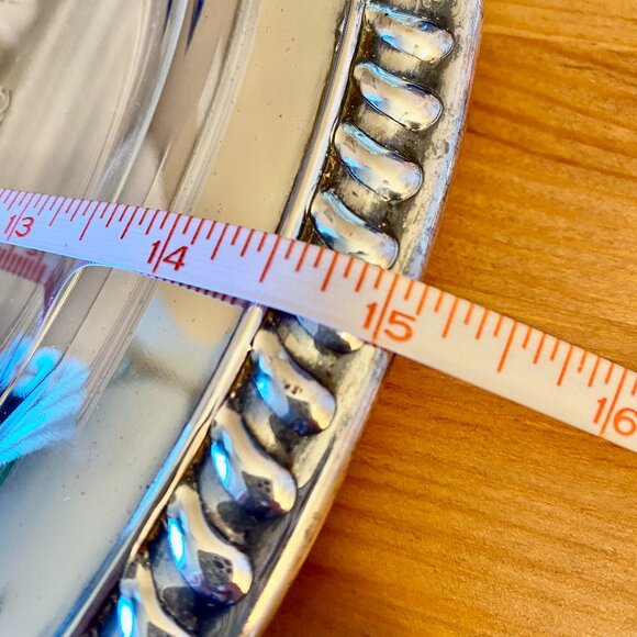 Vintage 1940s Oneida for Lewyt Silverplate Serving Tray - Picture 7 of 7